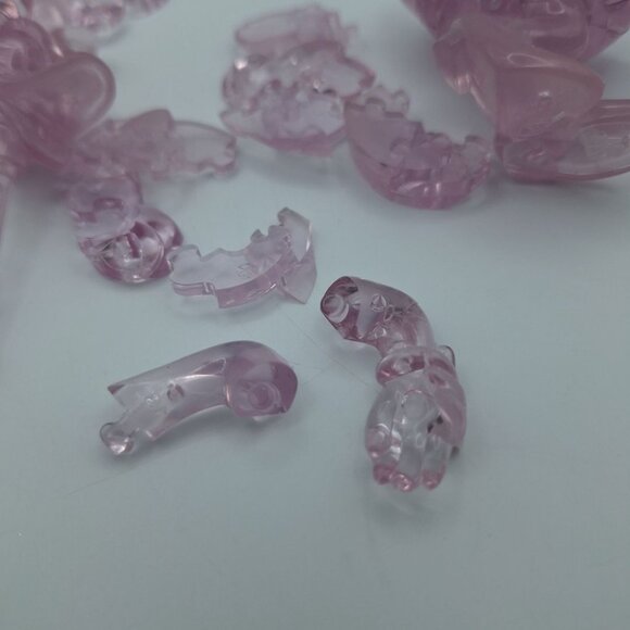 Disney Daisy Duck Crystal Puzzle 3D Stacking Pink Replacement Pieces Incomplete - Picture 3 of 8